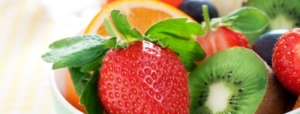 Strawberry In Bowl With Other Fruits