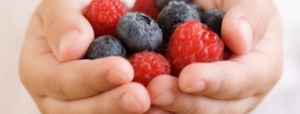 Berries in a hand